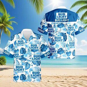 Bud Light Hawaiian Aloha Shirt | Tropical Beer Lover